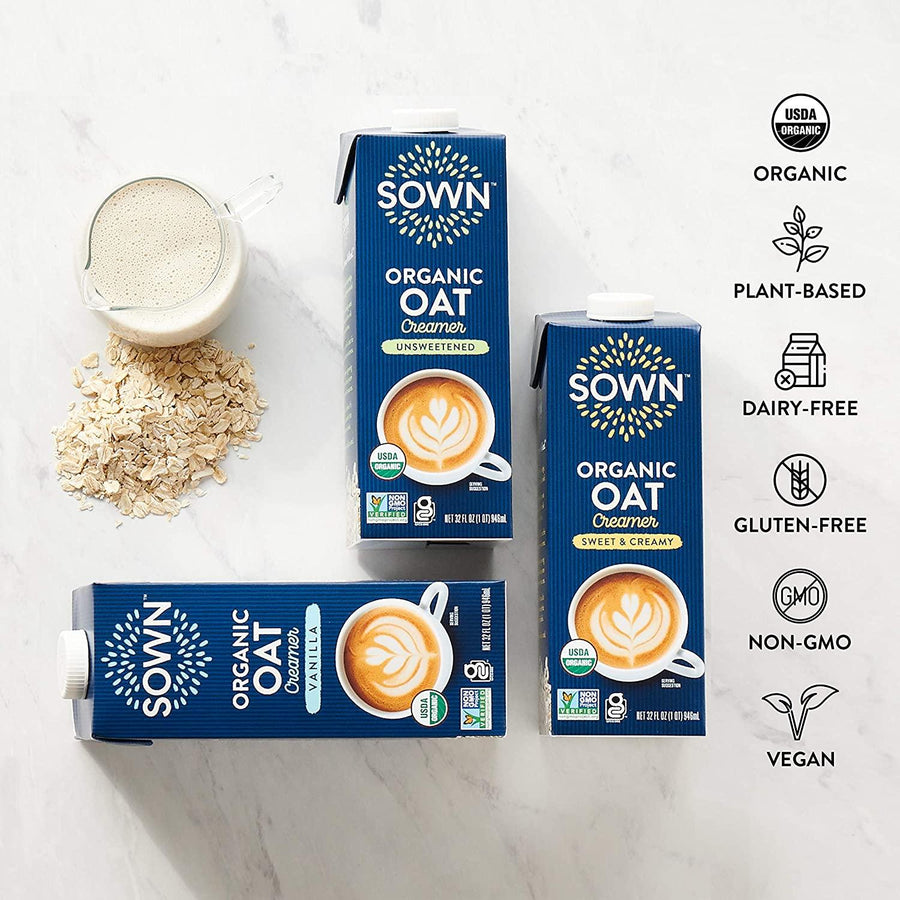 Sown Organic Oat Creamer - Sweet & Creamy 2 LB (32oz)